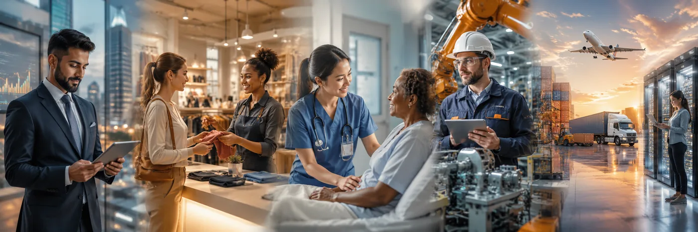 Hero image showing multiple industries Edufic serves