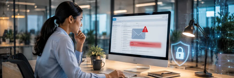 Security awareness phishing alert