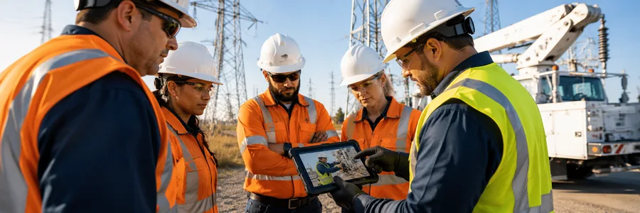 Utility field crew safety induction