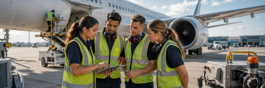 Aviation ground crew safety briefing